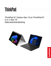 Lenovo ThinkPad X1 2-in-1 Gen 10 Gebruikershandleiding