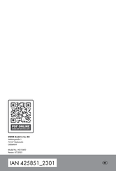 SilverCrest 425851 2301 Bedienings- En Veiligheidsinstructies