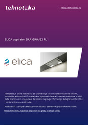 ELICA ERA GR/A/52 PL Montagevoorschrift En Gebruiksaanwijzing