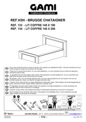 Gautier Gami BRUGGE H3H-133 Montage-Instructies