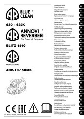 Annovi Reverberi Blue Clean 630 Vertaling Van De Originele Gebruiksaanwijzing