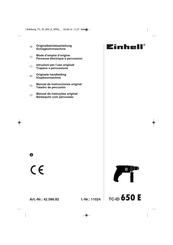 EINHELL 42.586.82 Originele Handleiding