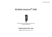 Dräger Scania Interlock 7500 Gebruiksaanwijzing
