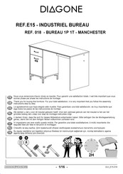 Gautier Diagone MANCHESTER 018 Montage-Instructie