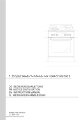 Amica EHPCX 936 200 E Gebruikershandleiding