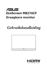 ASus ZenScreen MB27ACF Gebruikershandleiding