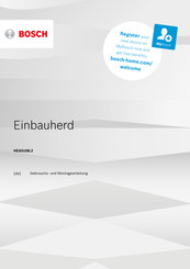 Bosch HEA510B 2 Series Gebruiksaanwijzing En Montagehandleiding