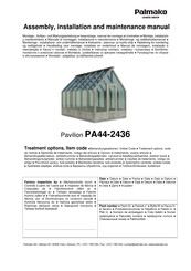Lemeks Palmako Emilia PA44-2436 Handleiding Voor Installatie En Onderhoud
