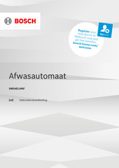Bosch SMS4ELI06F Gebruikershandleiding