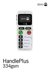 Doro HandlePlus 334gsm Gebruiksaanwijzing