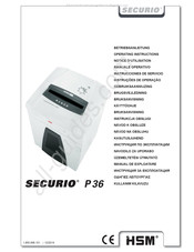 HSM SECURIO P 36 Gebruiksaanwijzing