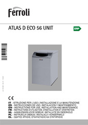 Ferroli ATLAS D ECO 56 UNIT Aanwijzingen Voor Installatie En Aansluiten