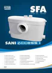 SFA SANI ACCESS 3 Installatie Voorschriften En Gebruikershandleiding