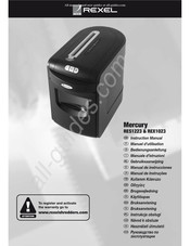 Rexel Mercury REX1023 Gebruiksaanwijzing