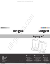 Dirt Devil Aquagrad Bedieningshandleiding
