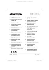 Gardol GAMH-E 40 Li OA Handleiding