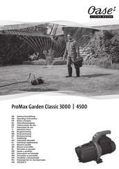 Oase ProMax Garden Classic 3000 Gebruiksaanwijzing