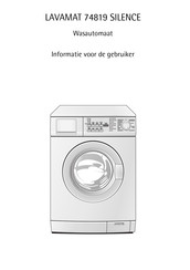 AEG LAVAMAT 74819 SILENCE Gebruikersinformatie