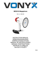Vonyx 952.002 Gebruiksaanwijzing