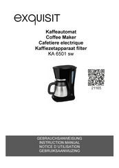 Exquisit KA 6501 sw Gebruiksaanwijzing