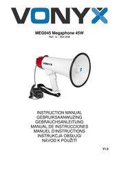 Vonyx MEG045 Gebruiksaanwijzing