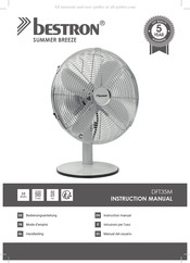 Bestron SUMMER BREEZE DFT35M Handleiding
