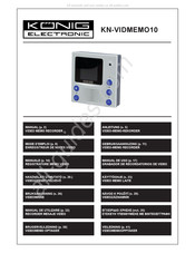 König Electronic KN-VIDMEMO10 Gebruiksaanwijzing