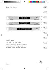 Behringer EUROPOWER EPQ450 Snelstartgids