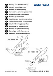 Westfalia 335 208 Montage- En Gebruikshandleiding