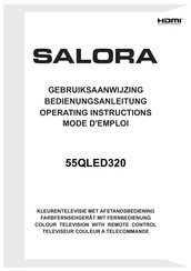 Salora 55QLED320 Gebruiksaanwijzing