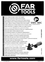 Far Tools DWS 180C Vertaling Van De Originele Handleiding