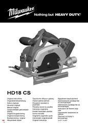 Milwaukee HD18 CS Oorspronkelijke Gebruiksaanwijzing