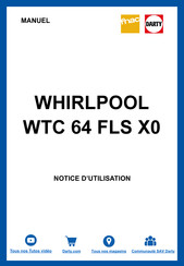 Whirlpool WTC 64 FLS X0 Gebruiksaanwijzingen