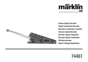 Märklin 74461 Handleiding