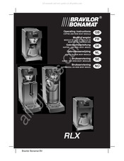 BRAVILOR BONAMAT RLX 5 Gebruiksaanwijzing