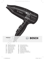 Bosch PHD2511 Gebruiksaanwijzing