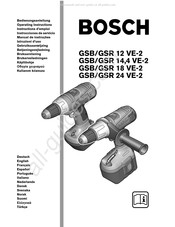 Bosch GSR 24 VE-2 Gebruiksaanwijzing