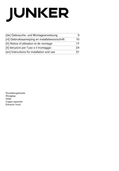 Junker JD36AB50 Gebruiksaanwijzing