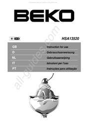 Beko HSA13520 Gebruiksaanwijzing