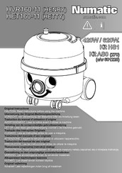 Numatic HETTY HET160-11 Vertaling Van De Oorspronkelijke Gebruiksaanwijzing