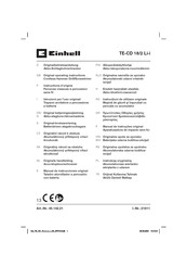 EINHELL TE-CD 18-2 Li-i Originele Handleiding