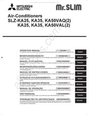 Mitsubishi Electric Mr.SLIM SLZ-KA25VAQ Bedieningshandleiding