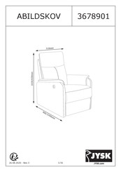 Jysk ABILDSKOV 3678901 Handleiding
