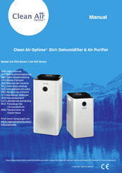 Clean Air Optima CA-707 Gebruiksaanwijzing