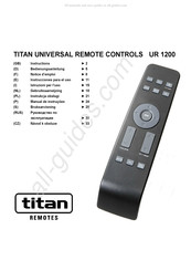 Titan UR 1200 Gebruiksaanwijzing