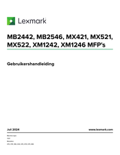 Lexmark MX521 Gebruikershandleiding
