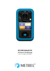 METREL MI 3340 AlphaEE XA Verkorte Handleiding