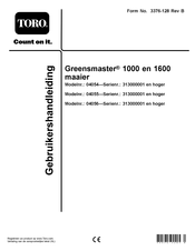 Toro 313000001 Gebruikershandleiding