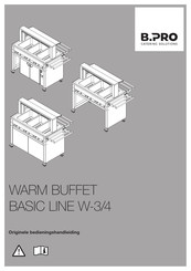 B.Pro BASIC LINE W-4 Originele Bedieningshandleiding