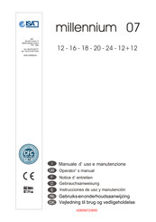 ISA millennium 07 Gebruiks- En Onderhoudsaanwijzing
